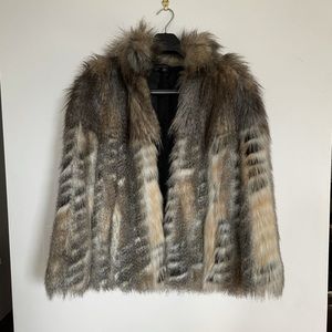 TOP SHOP faux fur jacket